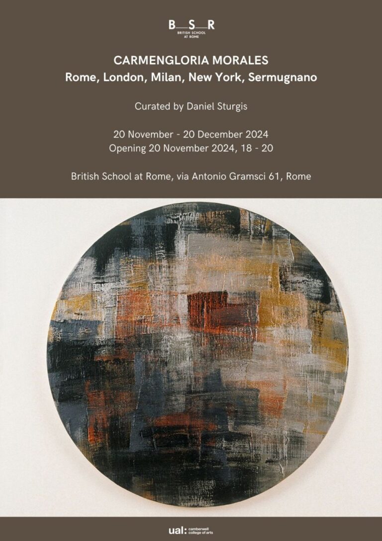 Carmengloria Morales ‘s personal exhibition”Rome, London, Milan, New York, Sermugnano”