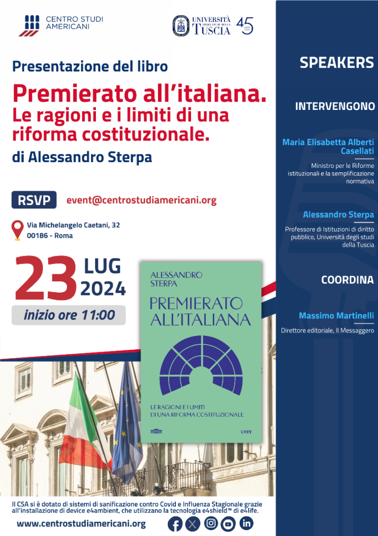 Premierato all’italiana. Le ragioni e i limiti di una riforma costituzionale